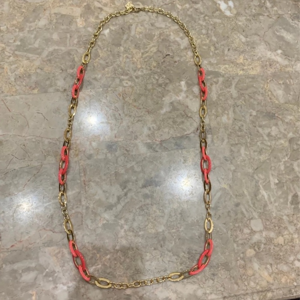 Anne Klein Pink and Gold Long Chain